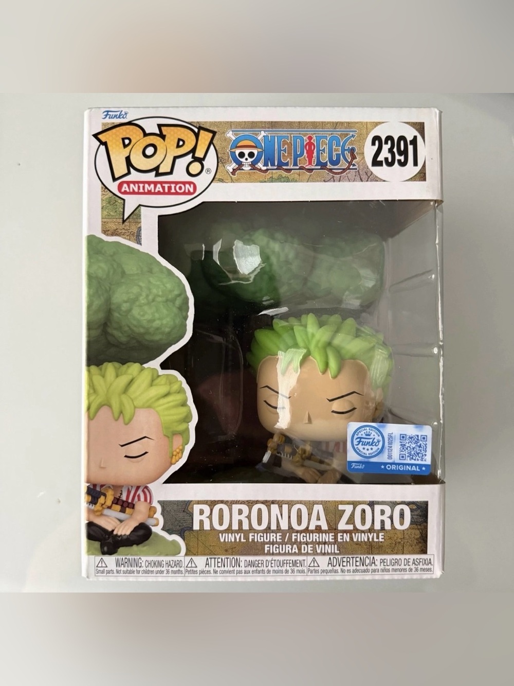 In Hand One Piece Funko Pop Roronoa Zoro Sleeping Exclusive SHIPS ASAP # 2391
